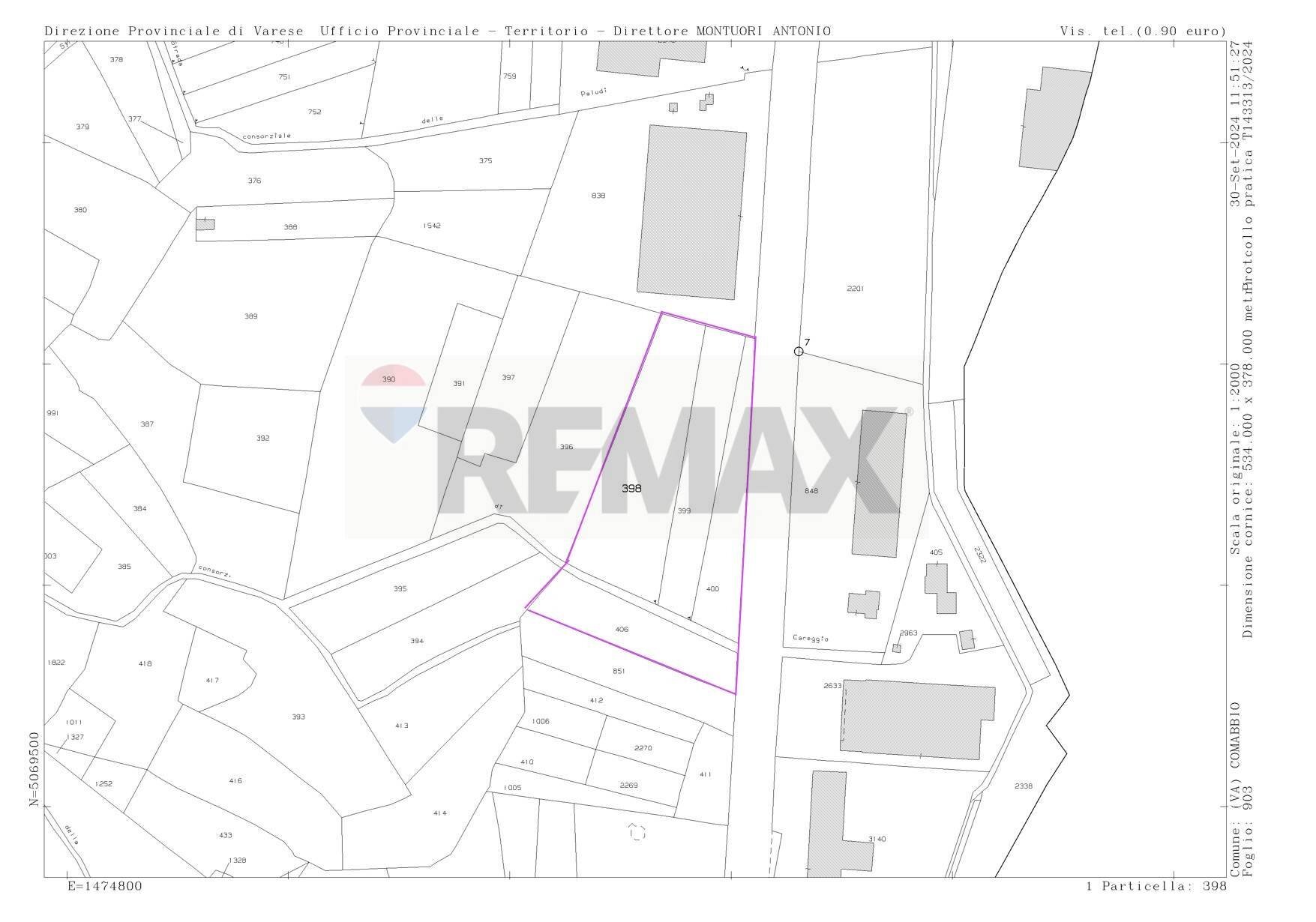 Pianta 2D - Building land Comabbio - floor plans 1