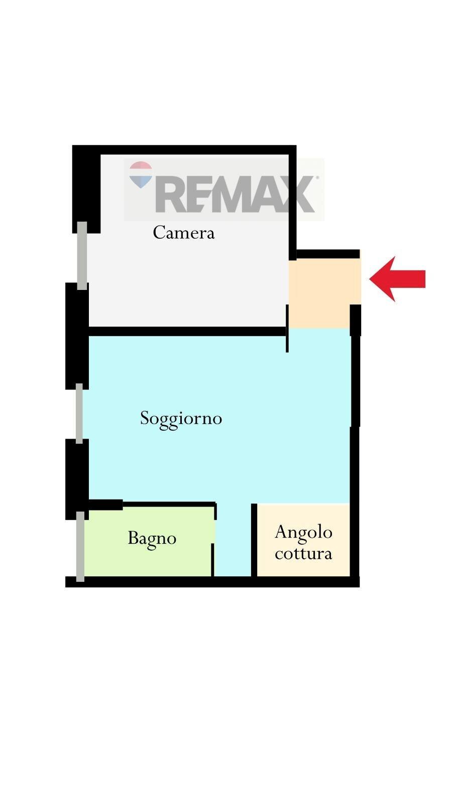 Pianta 2D - Bilocale Viale Sarca
 
92, Milano - planimetria 1