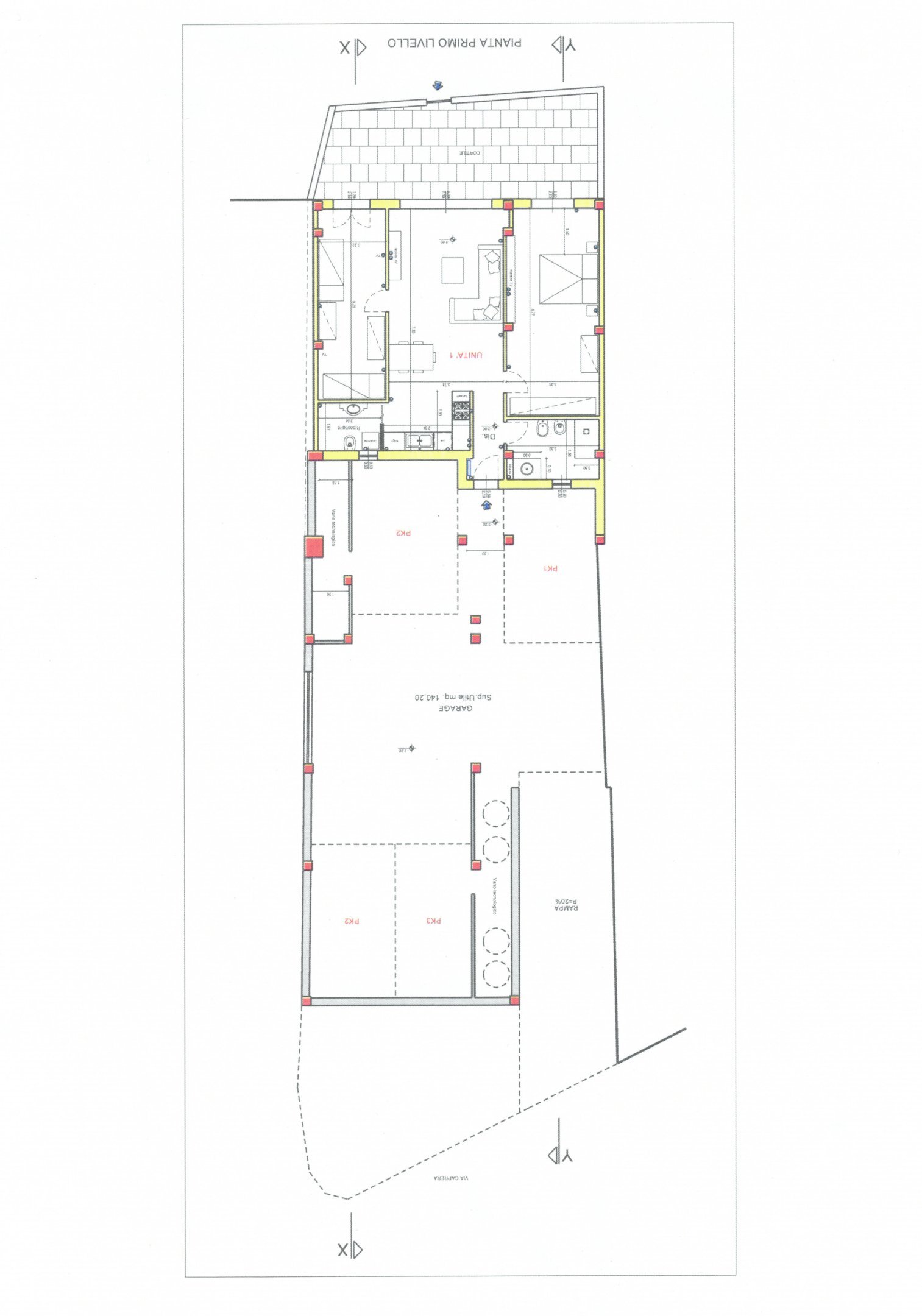 Foto 16 - Three-room apartment Via Caprera, Palau - floor plans 1