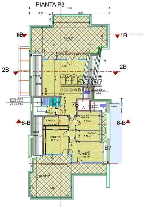 Foto 7 - Attic viale luzzatti, Treviso - floor plans 1