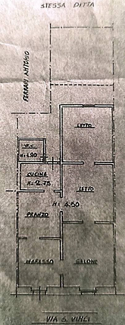 Apartment via Gaetano Vinci, Parabita - floor plans 1
