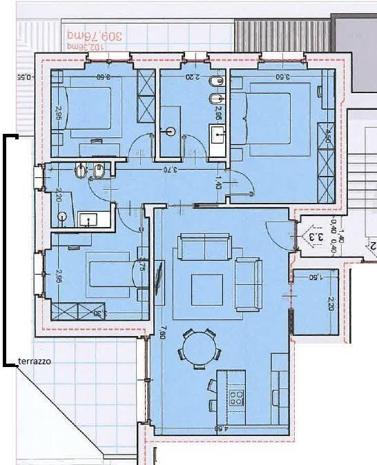 Appartamento Mondovì - planimetria 1