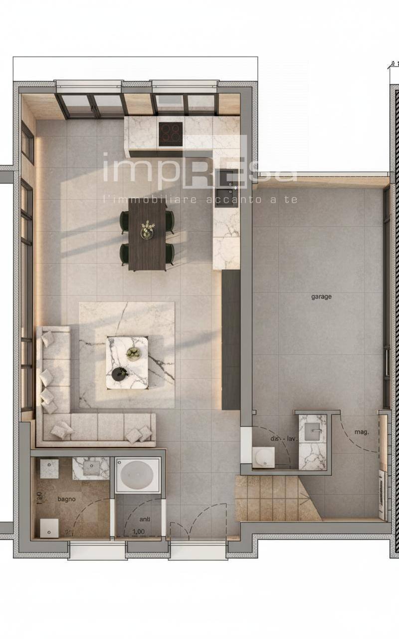 Foto 12 - Terraced Villa via Codalunga, Carbonera - floor plans 1