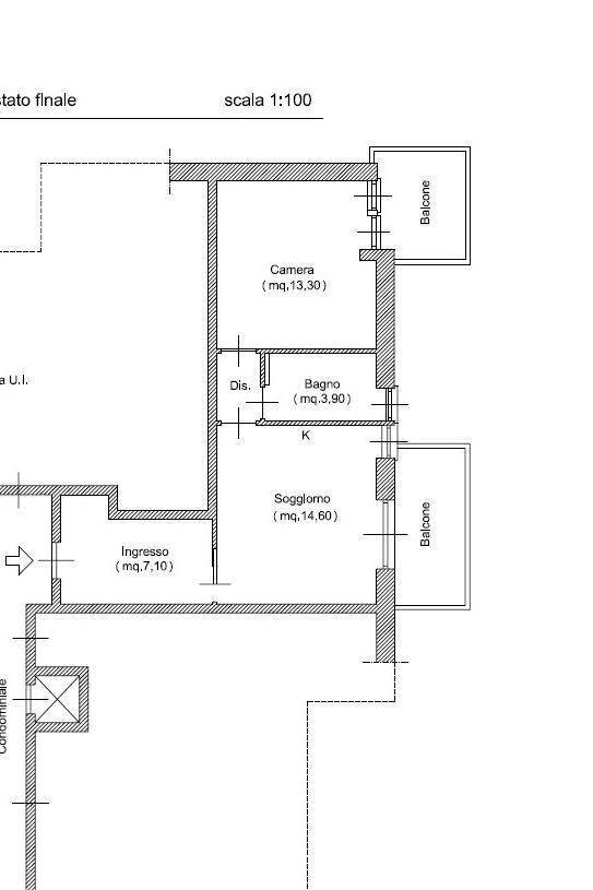 Two-room apartment viale San Francesco, 6, Bardonecchia - floor plans 1