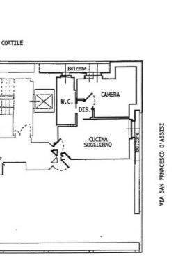 Two-room apartment via Santa Teresa, 26, Torino (neighborhood Centro) - floor plans 1