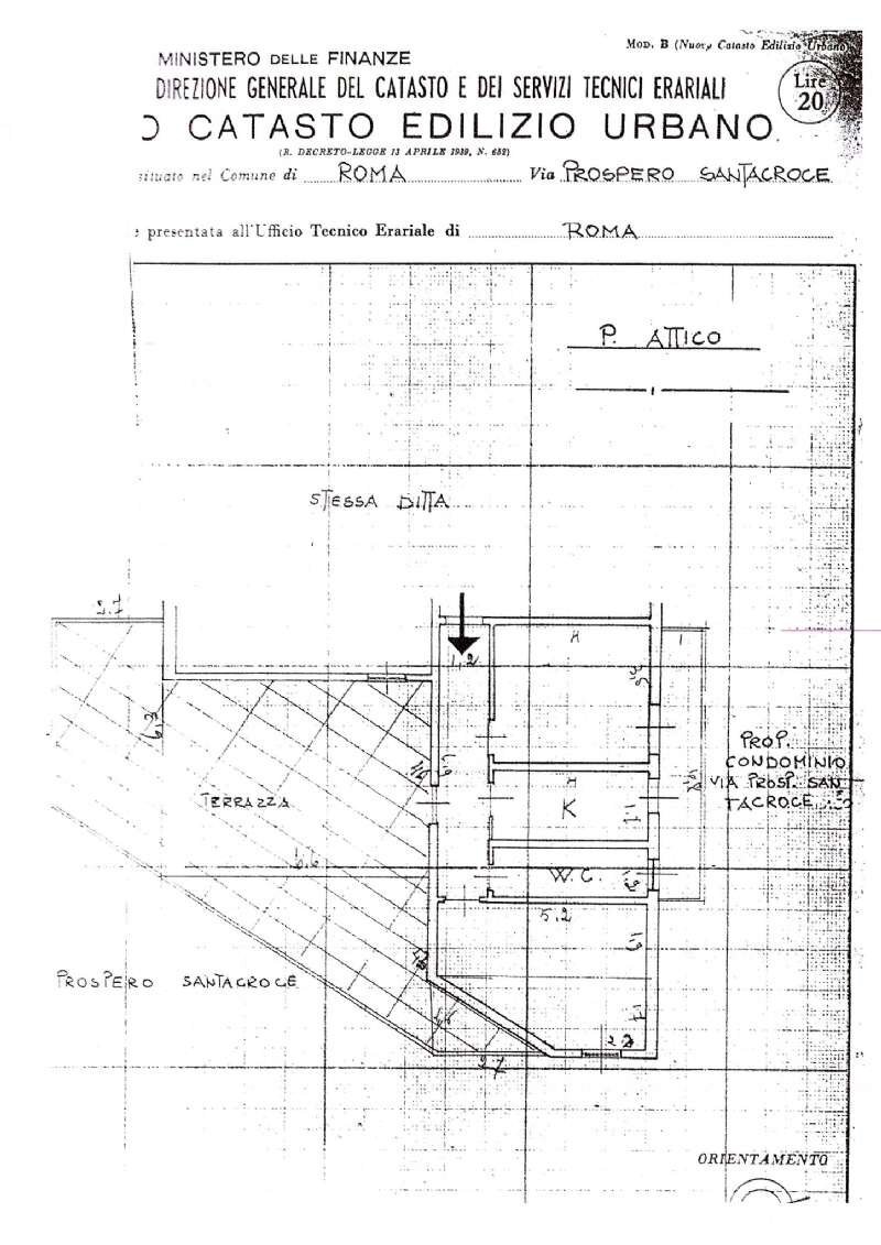 pln int.18 - Attic via prospero santacroce, Roma - floor plans 1