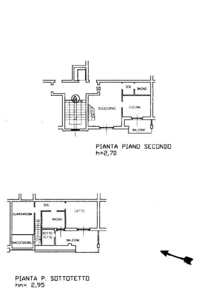 Four-room apartment strada Cantone Caneparo, 10, Biella - floor plans 1