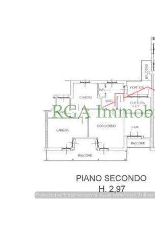 Three-room apartment via Italia, Seriate - floor plans 1