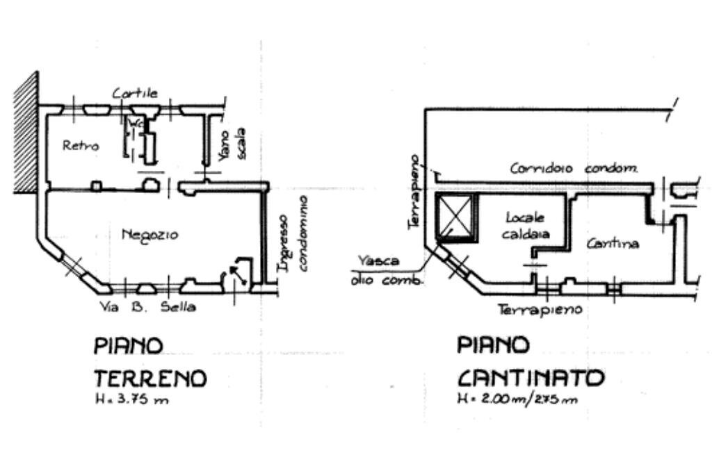 Negozio Via B. Sella, Valdilana - planimetria 1