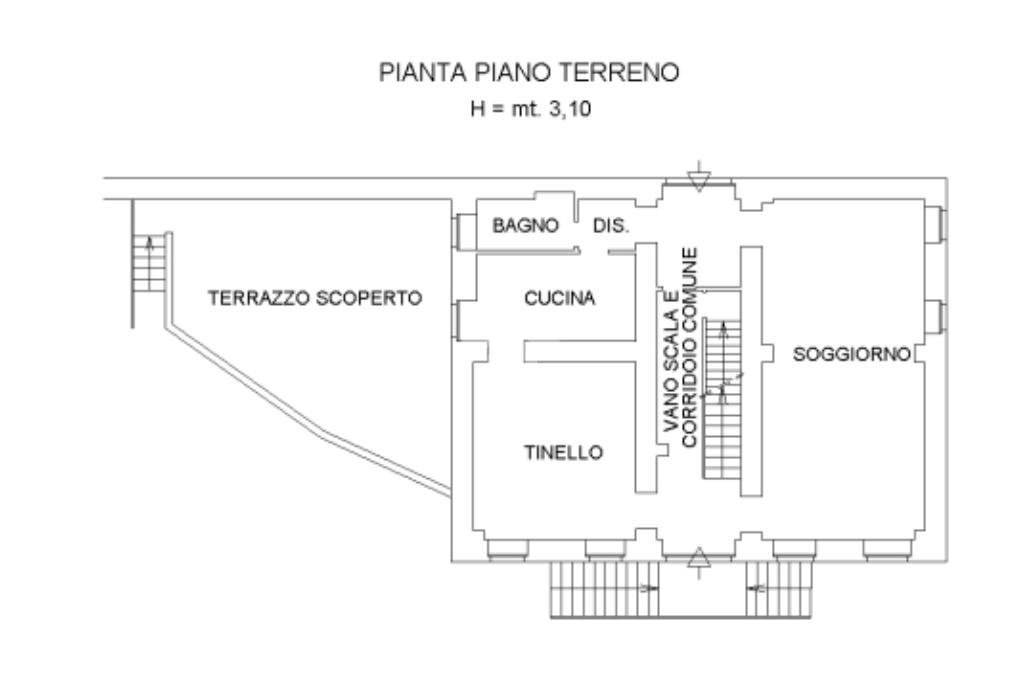 Casa semi indipendente Frazione Falcero, Valdilana - planimetria 1