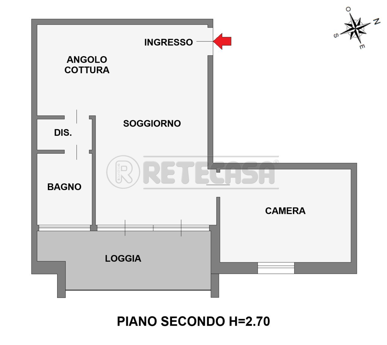 PLANIMETRIA - Three-room apartment Via Padova 63, Vigonza - floor plans 1