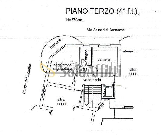 Immagine asinari.png - Two-room apartment VIA ASINARI DI BERNEZZO, Torino (neighborhood Parella) - floor plans 1