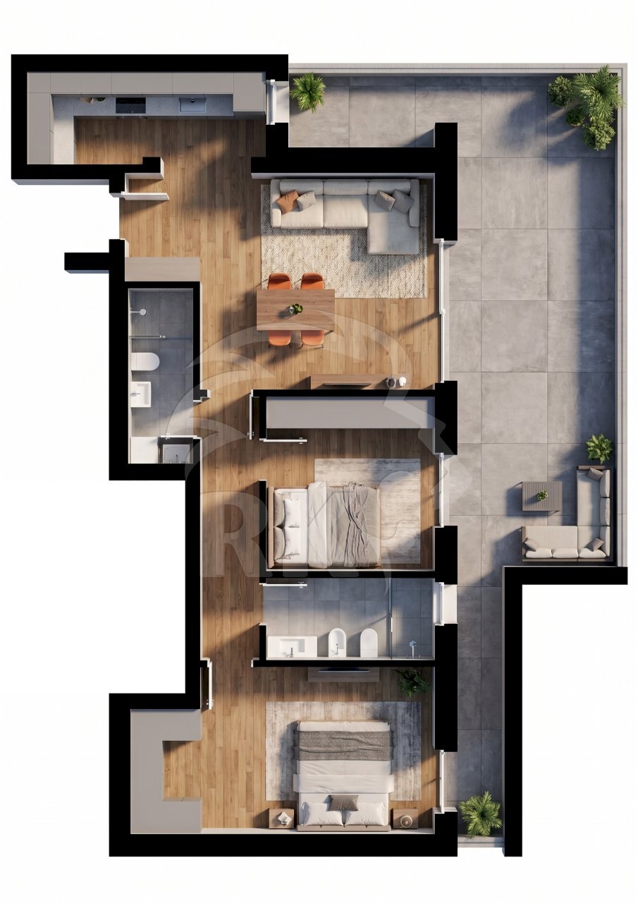 PLAN E1-6-1 348k - Appartamento Via Nazionale 145, Pianoro - planimetria 1