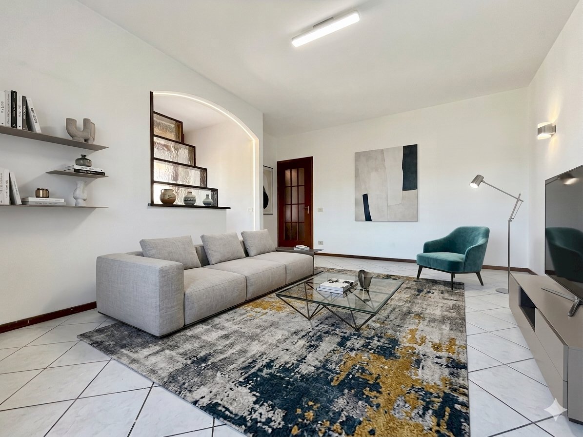 AI - zona living arredata - Four-room apartment Via Giuseppe Garibaldi 104A, Calcinaia - photo 2