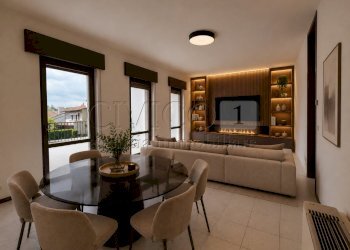Soggiorno arredato - Appartamento Via Pascoli 1, Quinto Vicentino - foto 7