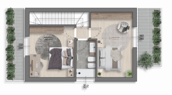 planimetria - Casa indipendente Via Caduti per la Libertà 257, Cervia - planimetria 1