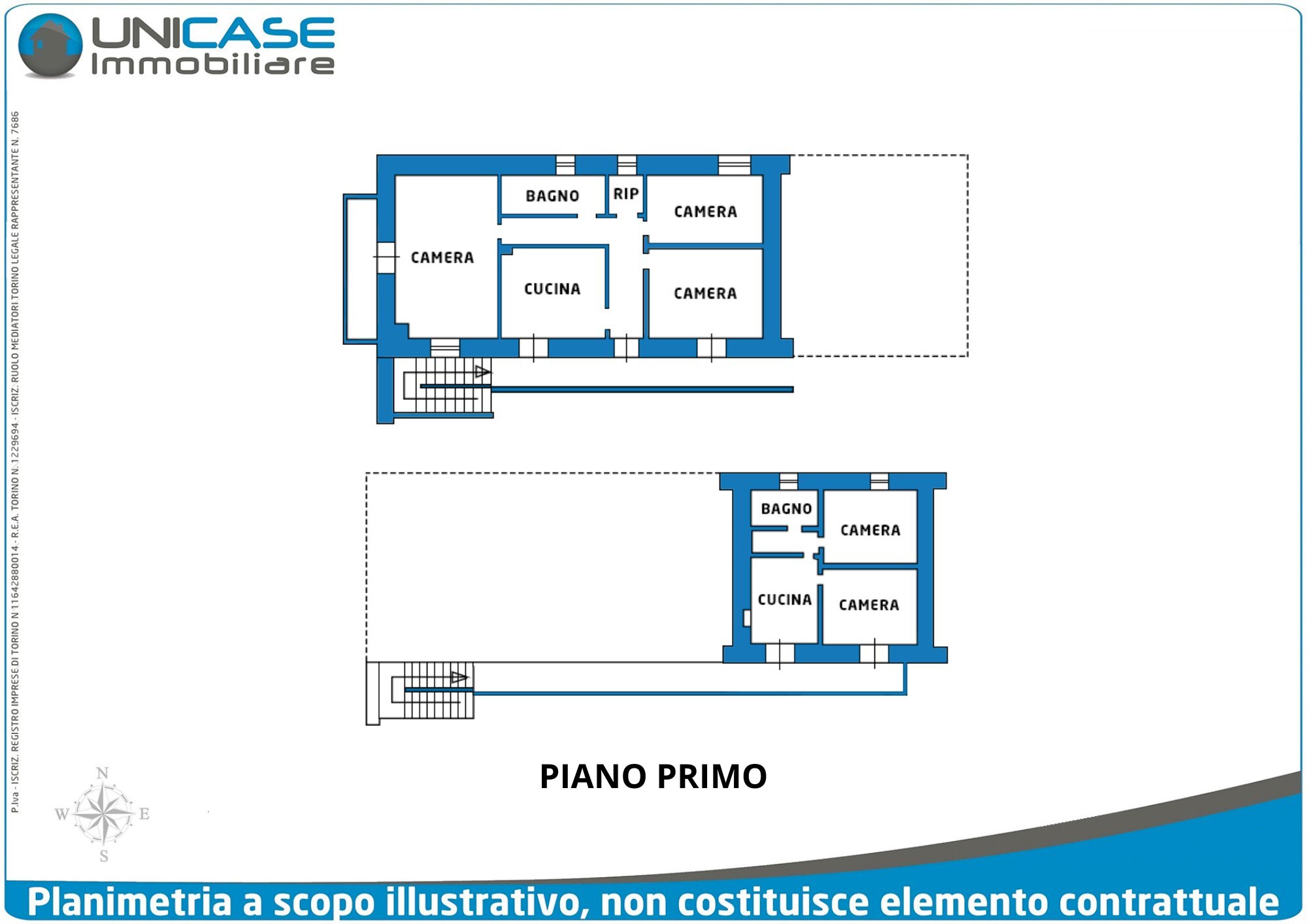 Semi-detached house strada Pentura, 2, Bricherasio - floor plans 1