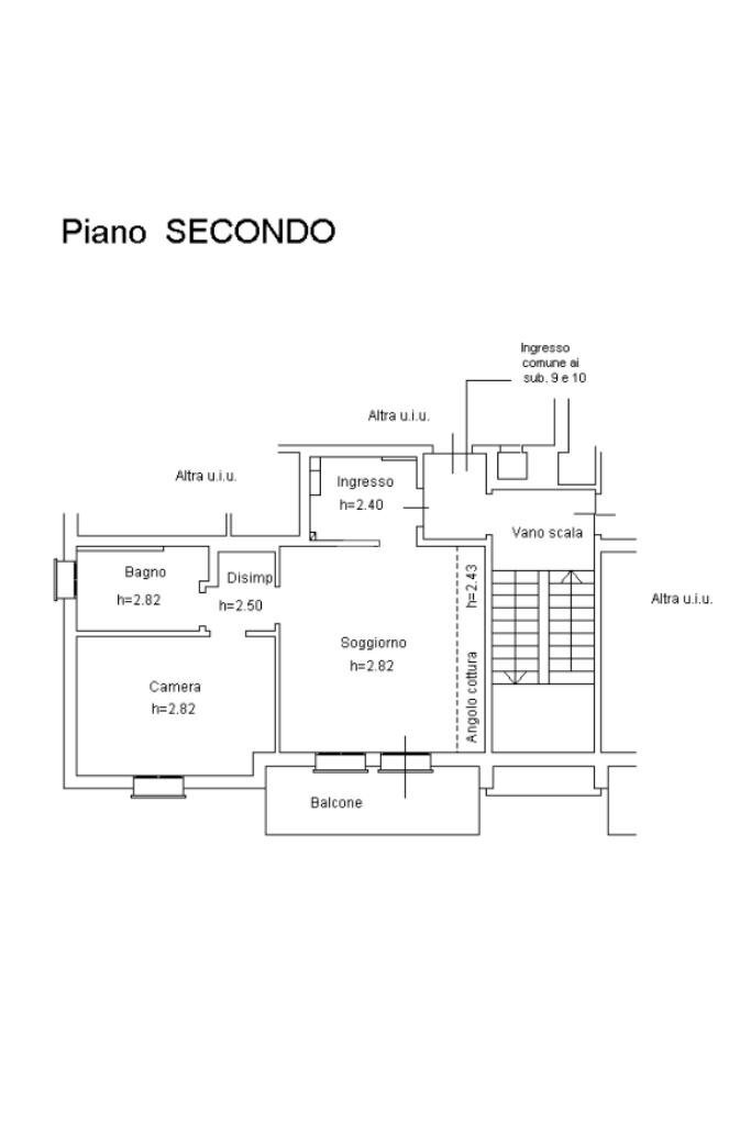 Bilocale Via Pierantoni, Calderara di Reno - planimetria 1