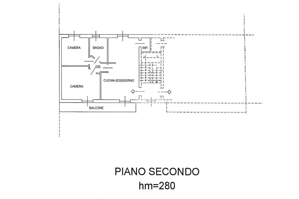 Three-room apartment Via Bollengo, Ivrea - floor plans 1