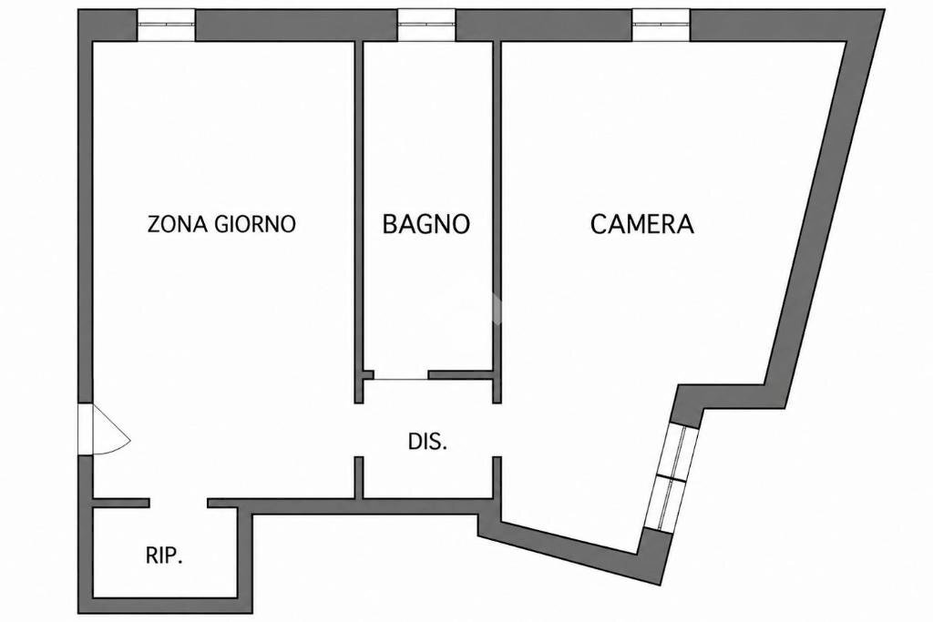 Bilocale Frazione Melezet, Bardonecchia - planimetria 1