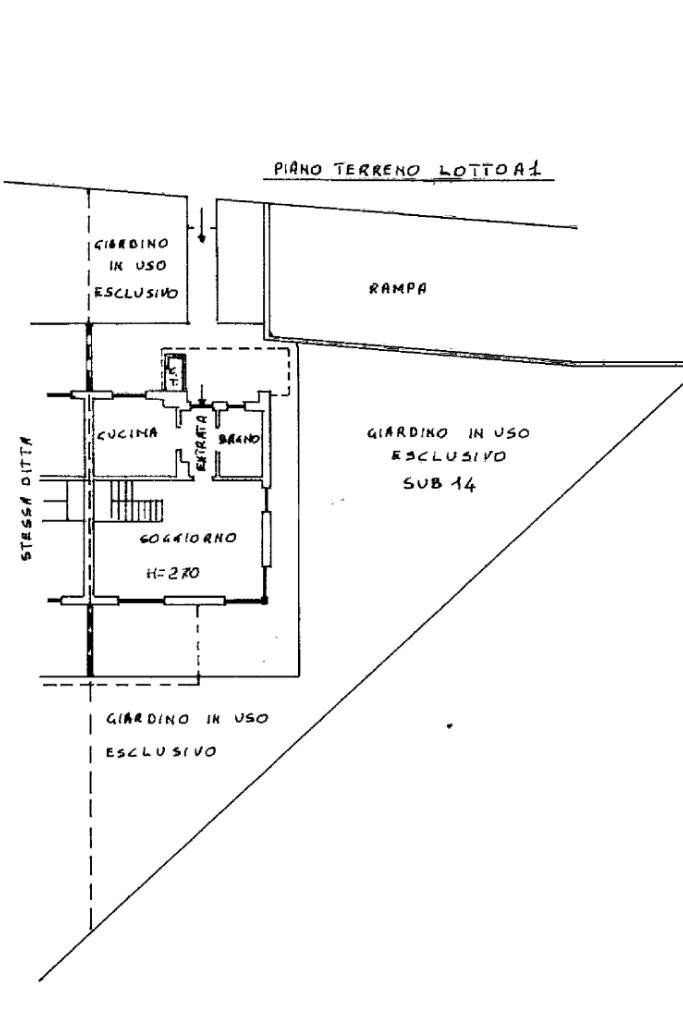 Villa a Schiera Via alpignano, San Gillio - planimetria 1