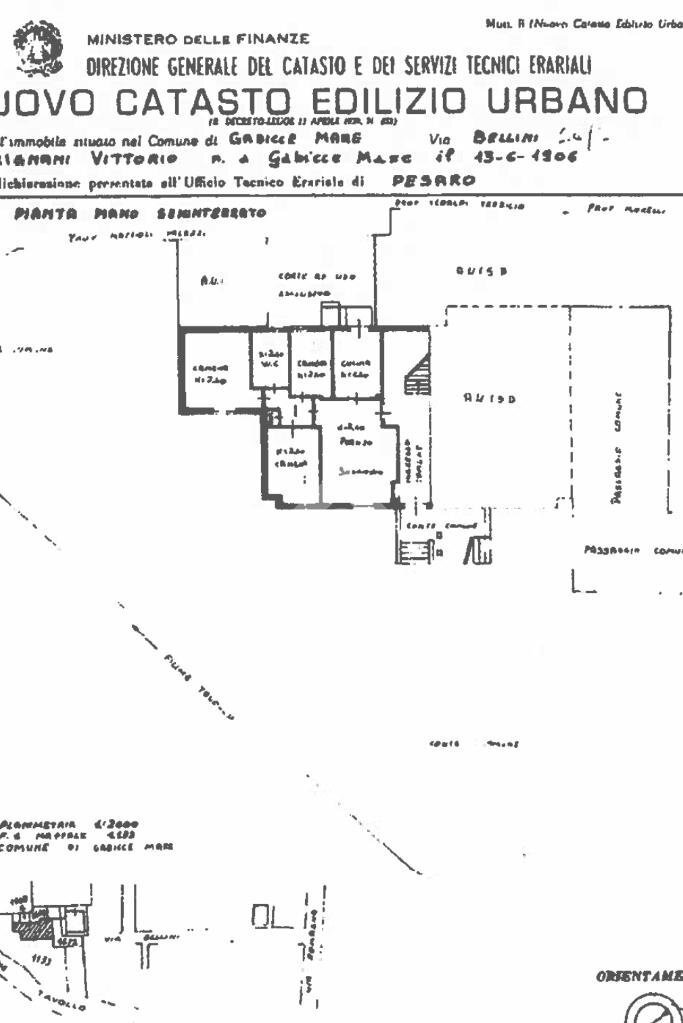 Four-room apartment Via vincenzo bellini, Gabicce Mare - floor plans 1