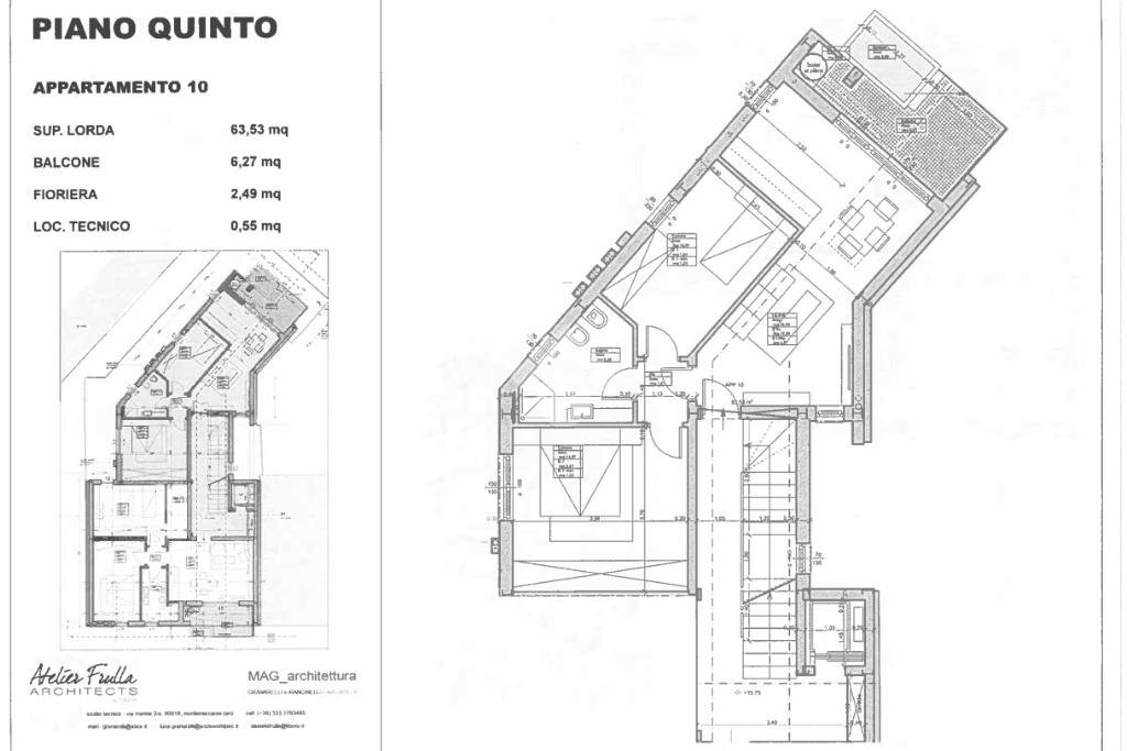 Three-room apartment Via belvedere, Cattolica - floor plans 1