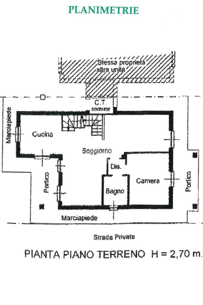 Portion of a house Str. Tedeschi, Leini - floor plans 1