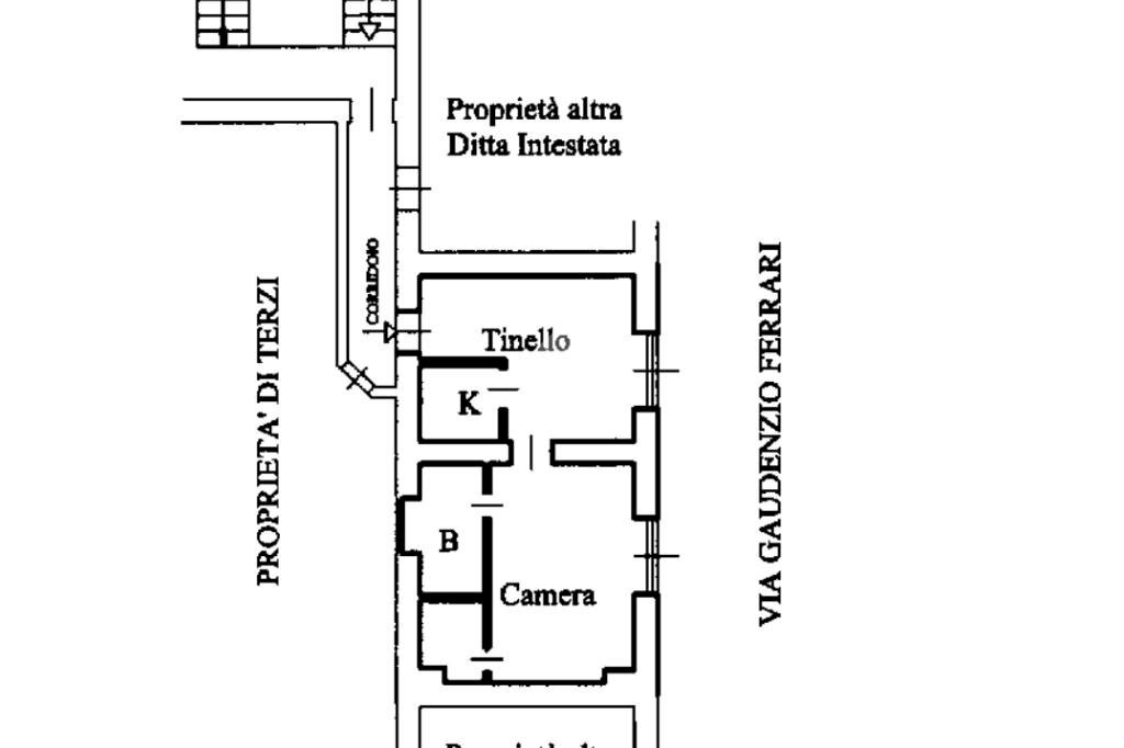Bilocale Via Gaudenzio Ferrari, Milano (zona Ticinese) - planimetria 1