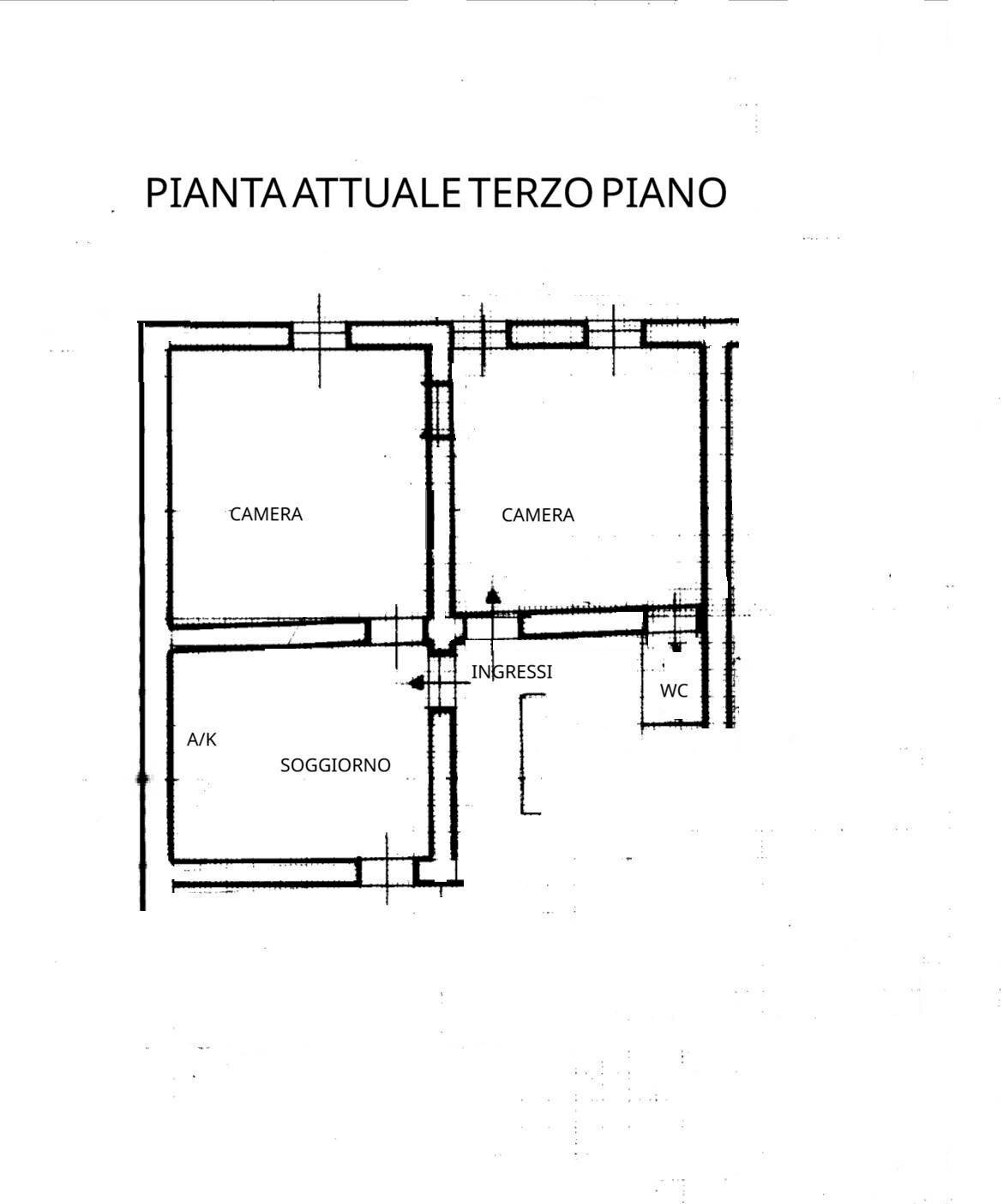 Foto 21 - Three-room apartment via Giovagnoli
 
67, Monterotondo - floor plans 1