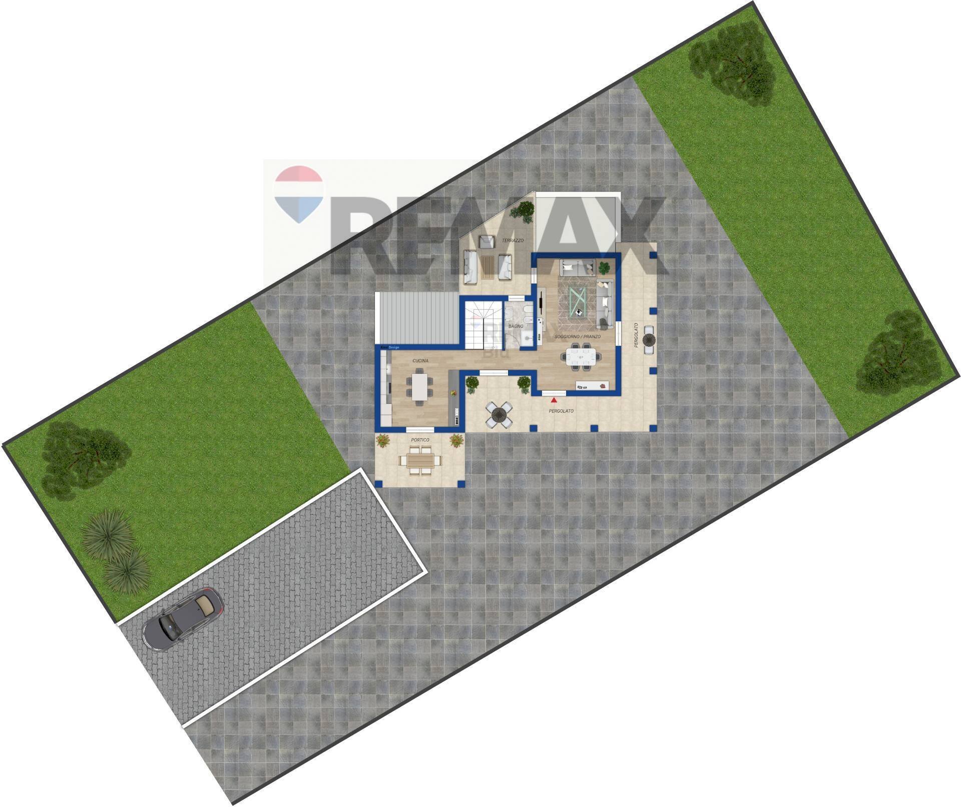 Pianta 2D - Villa Via Tiberina
 
54/A, Capena - planimetria 1