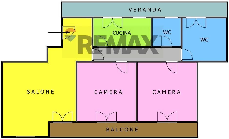 Planimetria - Three-room apartment Vico Lo Giudice
4, Mascalucia - photo 2