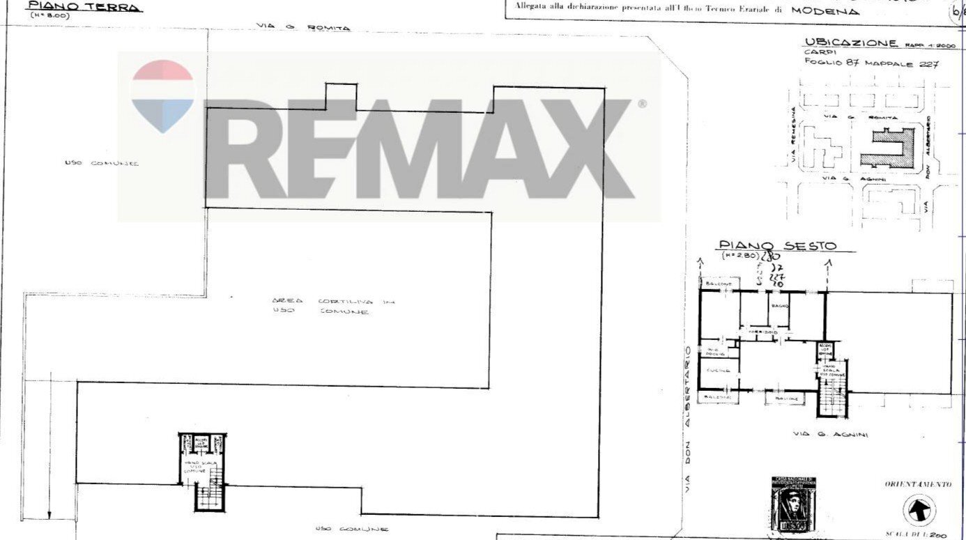 Pianta 2D - Four-room apartment Via Gregorio Agnini
 
13, Carpi - floor plans 1