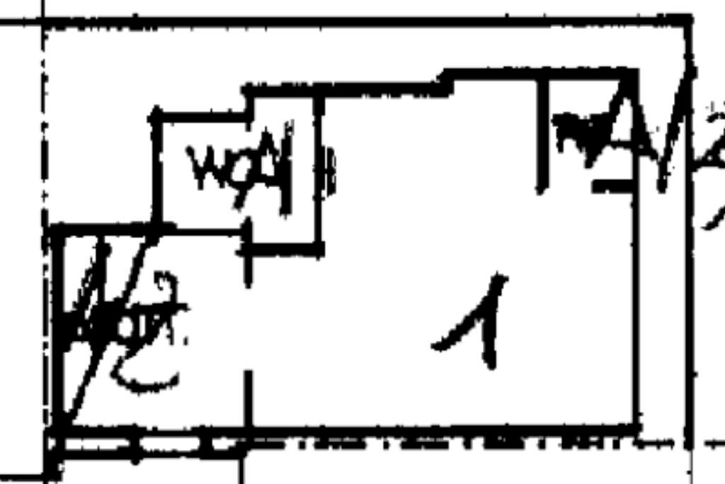 One-room apartment Via Mantova, Milano (neighborhood Ticinese) - floor plans 1