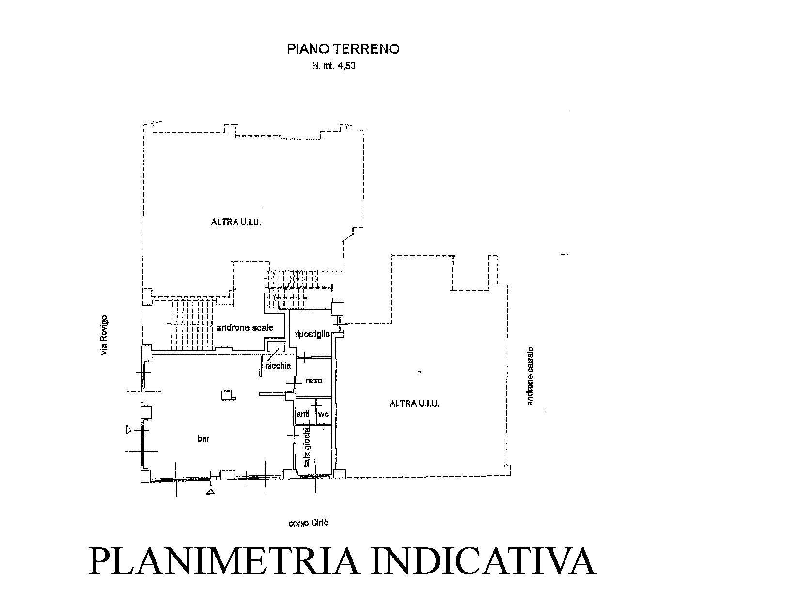 Foto 17 - Negozio Corso Cirie', Torino - planimetria 1