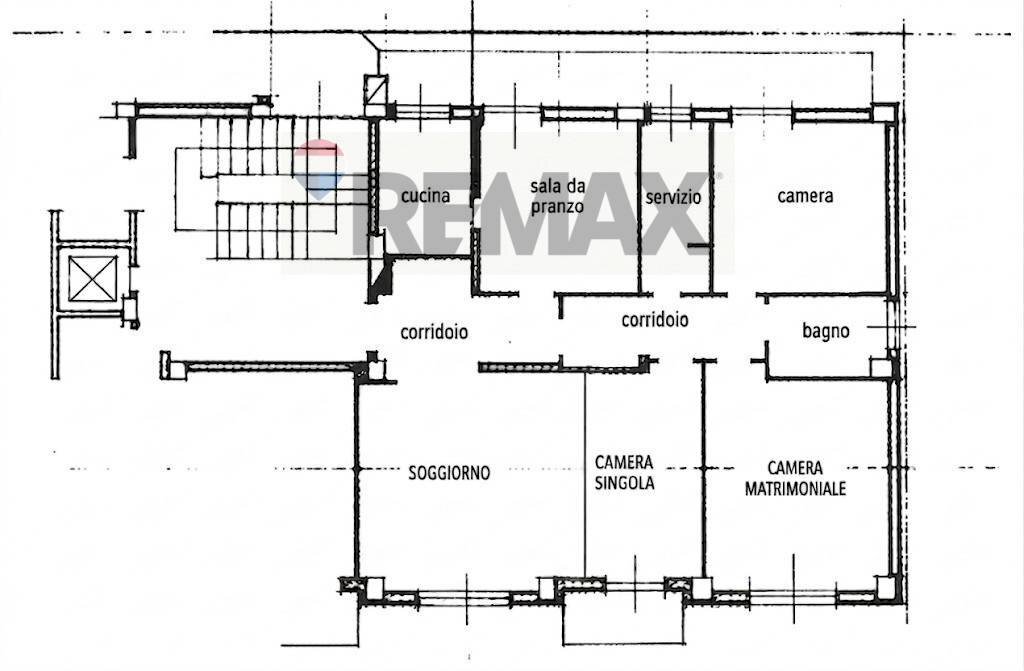 Pianta 2D - Appartamento Via Usiglio
 
7, Parma - planimetria 1