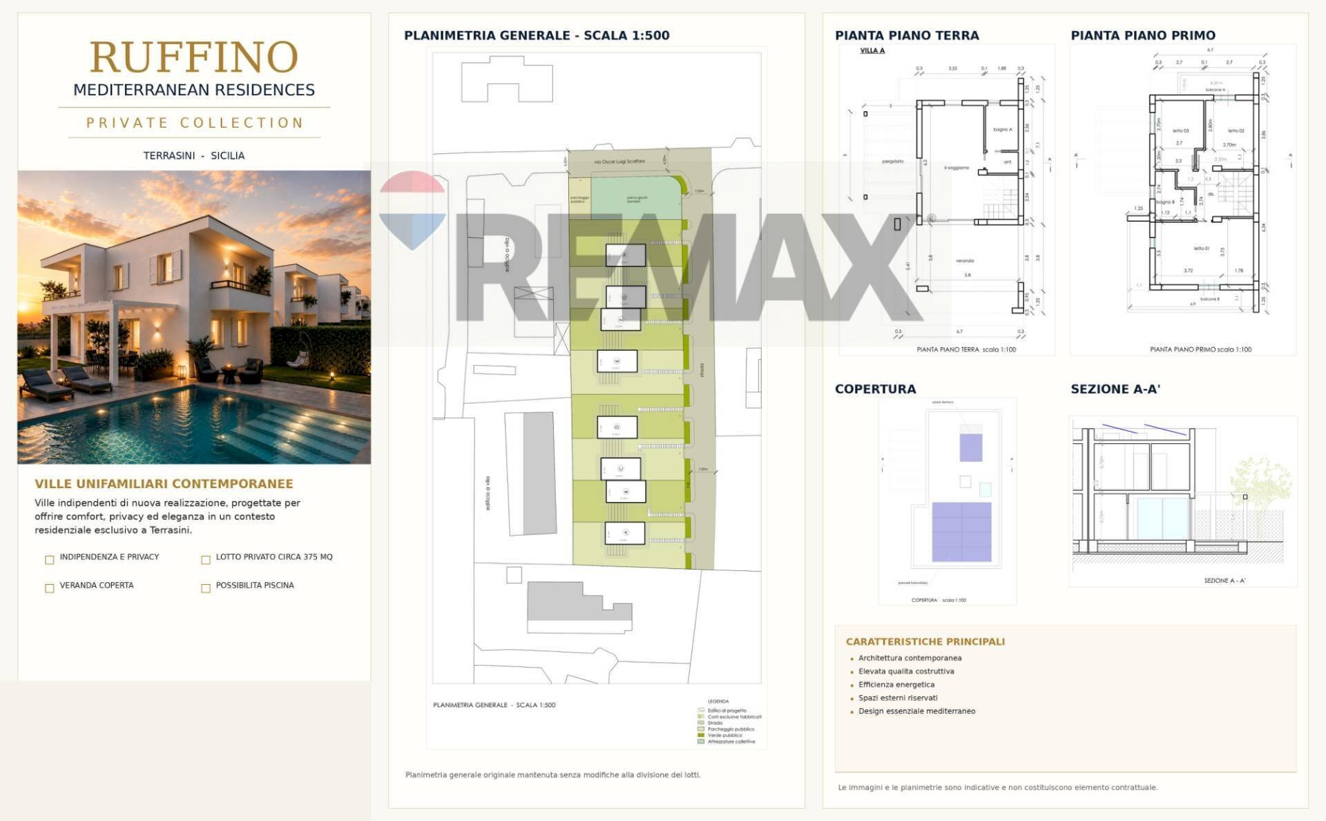 Pianta 2D - Villa Via Oscar Luigi scalfaro
 
15, Terrasini - planimetria 1