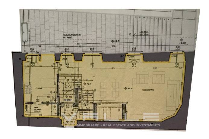 Planimetria - Three-room apartment via Borgo Canale, Bergamo - floor plans 1