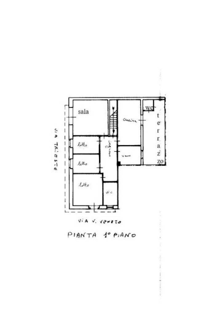 Casa indipendente via Trieste, Supersano - planimetria 1