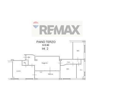 Pianta 2D - Three-room apartment viale giacomo mancini
 
142, Cosenza - floor plans 1