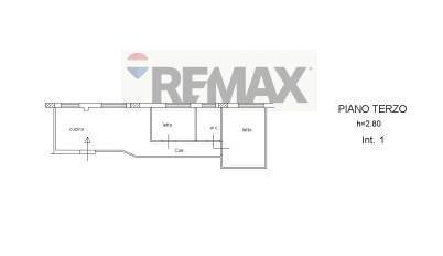 Pianta 2D - Three-room apartment viale giacomo mancini
 
142, Cosenza - floor plans 1