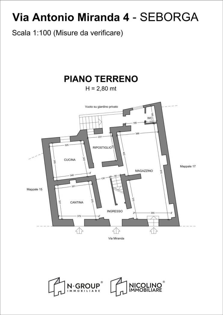 Casa indipendente via Miranda, 4, Seborga - planimetria 1