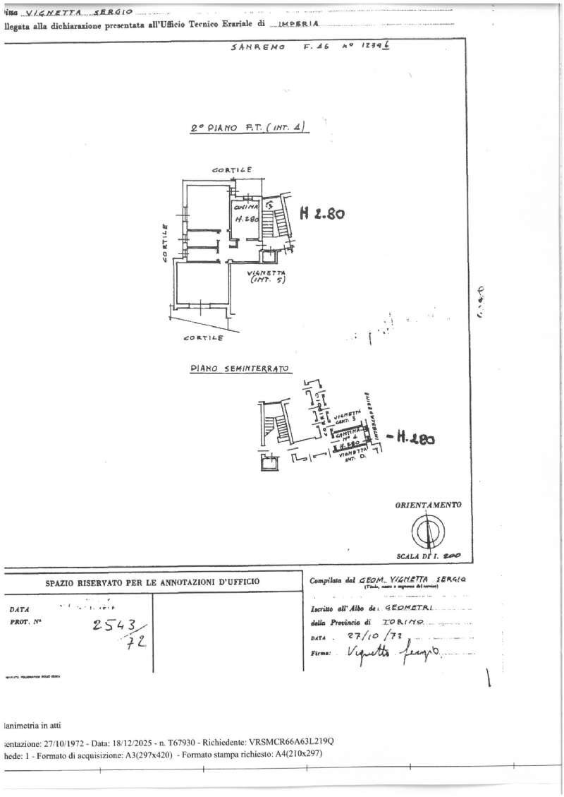 skm_c300i25121816390 - Trilocale salita Poggio, 19, Sanremo - planimetria 1