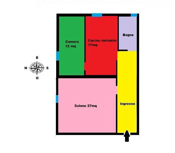 Appartamento San Lazzaro di Savena - planimetria 1