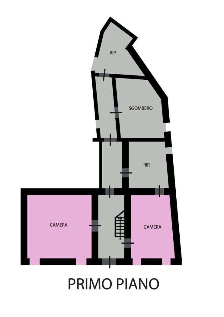 Casa indipendente via Cavedone, Ravenna (zona Sant'Alberto) - planimetria 1