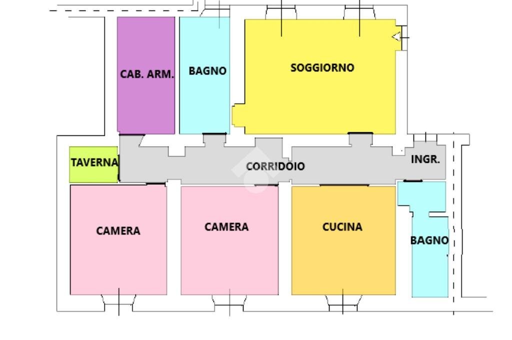 Quadrilocale Via Venezia, Alessandria - planimetria 1
