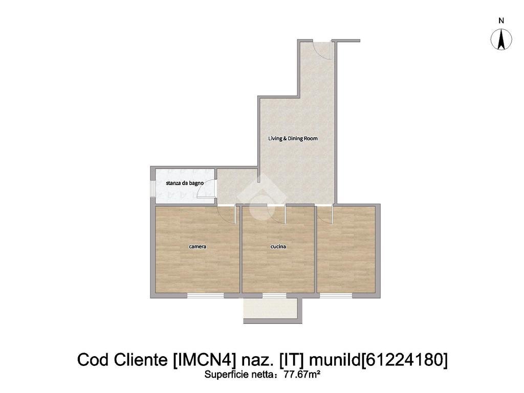 Four-room apartment Via antonio delbecchi, Imperia - floor plans 1