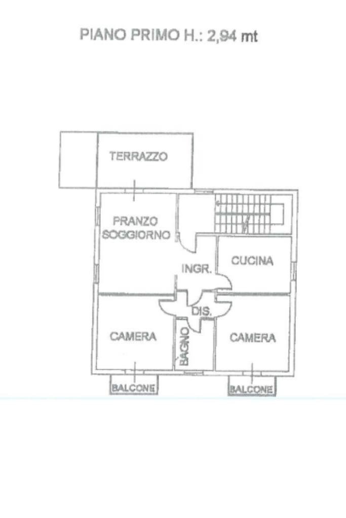 Trilocale Viale Buon Pastore, Modena (zona Buon Pastore - Parco Amendola) - planimetria 1