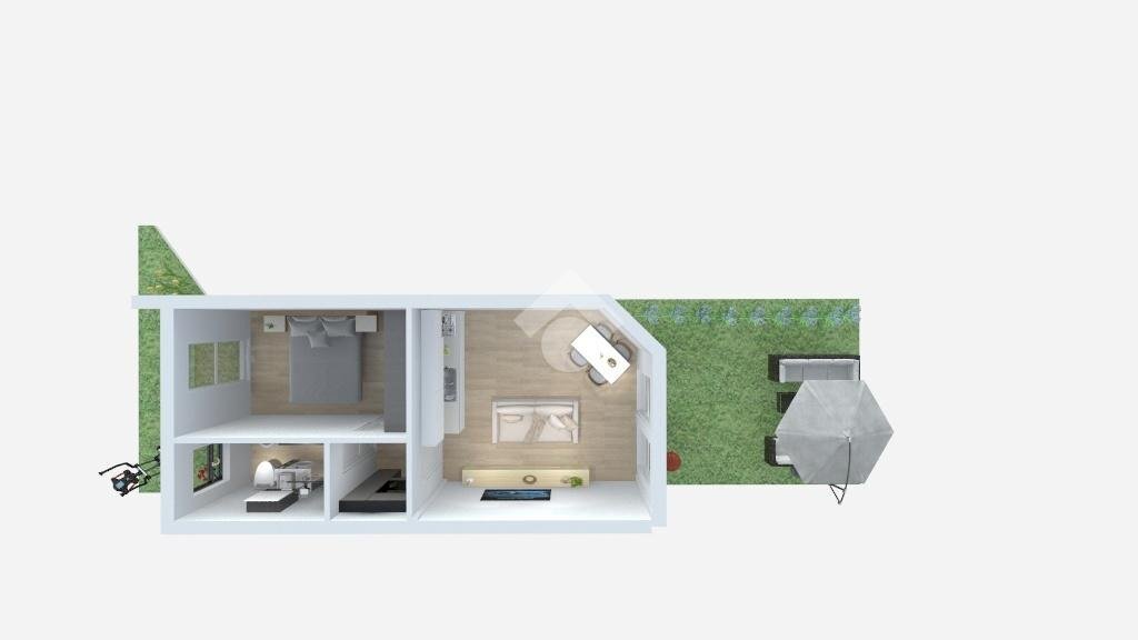 Two-room apartment Via Sondrio, Gessate - floor plans 1