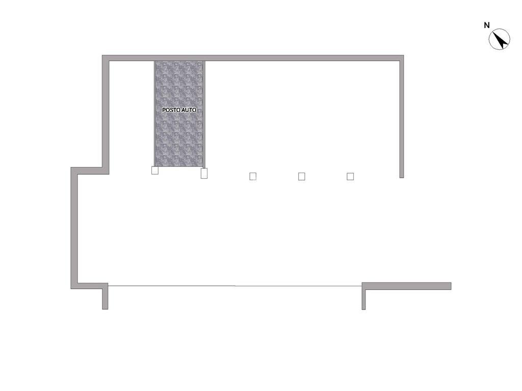 Parking space Via Montello, Rescaldina - floor plans 1